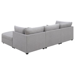 Cambria 4-piece Upholstered Modular Sectional Sofa Grey