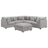Best Furniture Outlet - Coaster - Cambria 6-piece Upholstered Modular Sectional Sofa Grey - 551511-S6B