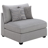 Best Furniture Outlet - Coaster - Cambria Upholstered Armless Chair Grey - 551511
