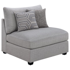 Best Furniture Outlet - Coaster - Cambria Upholstered Armless Chair Grey - 551511