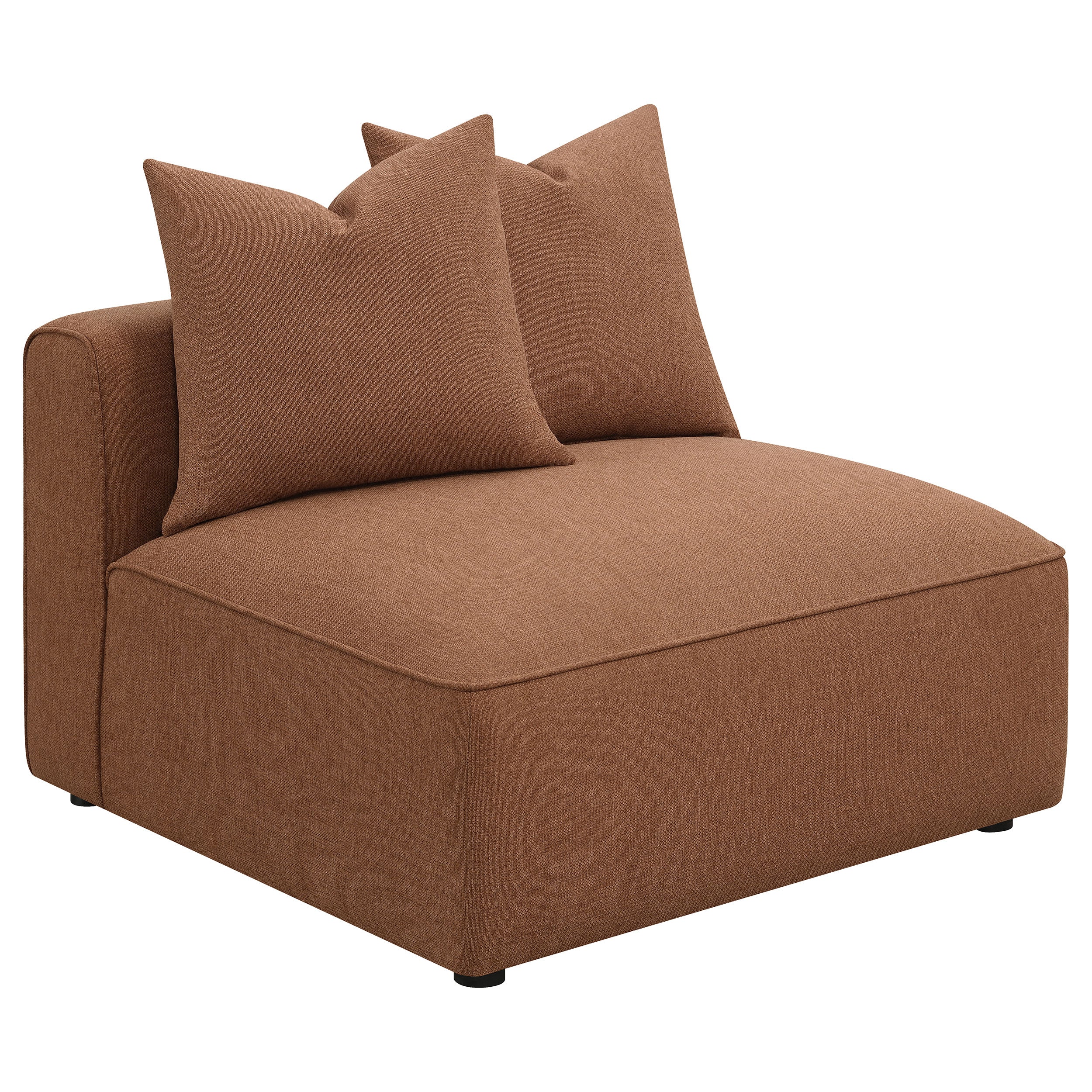 Best Furniture Outlet - Coaster - Jennifer Upholstered Armless Chair Terracotta - 551591