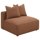 Best Furniture Outlet - Coaster - Jennifer Upholstered Armless Chair Terracotta - 551591