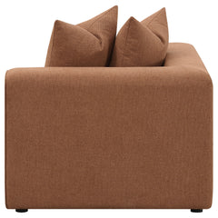 Jennifer Upholstered Corner Chair Terracotta