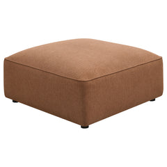 Best Furniture Outlet - Coaster - Jennifer Square Upholstered Ottoman Terracotta - 551593