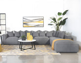Best Furniture Outlet - Coaster - Jennifer 6-piece Upholstered Modular Sectional Grey - 551594-SET