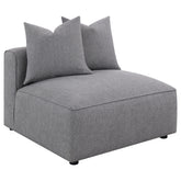 Best Furniture Outlet - Coaster - Jennifer Upholstered Armless Chair Grey - 551594
