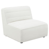 Best Furniture Outlet - Coaster - Sunny Upholstered Armless Chair Natural - 551621