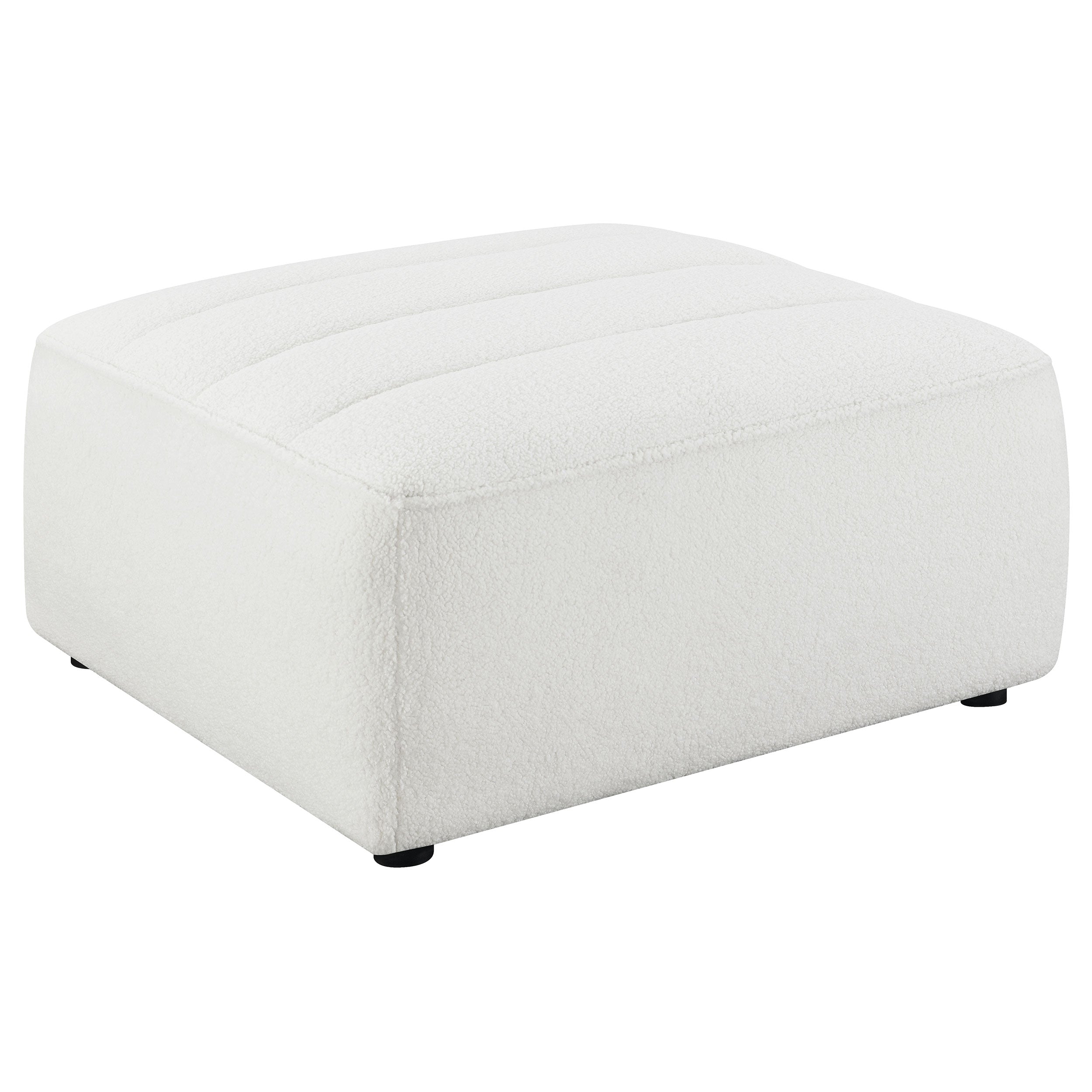 Best Furniture Outlet - Coaster - Sunny Square Upholstered Ottoman Natural - 551623
