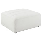 Best Furniture Outlet - Coaster - Sunny Square Upholstered Ottoman Natural - 551623