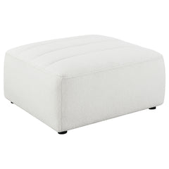 Best Furniture Outlet - Coaster - Sunny Square Upholstered Ottoman Natural - 551623