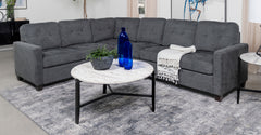 Best Furniture Outlet - Coaster - Georgina 4-piece Upholstered Modular Sectional Steel Grey - 551701-SET