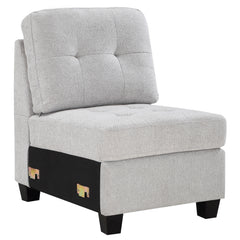 Best Furniture Outlet - Coaster - Georgina Upholstered Armless Chair Steel Beige - 551705