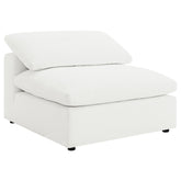 Best Furniture Outlet - Coaster - Raleigh Boucle Upholstered Armless Chair Ivory - 551751