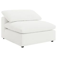 Best Furniture Outlet - Coaster - Raleigh Boucle Upholstered Armless Chair Ivory - 551751