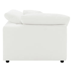 Raleigh Boucle Upholstered Corner Chair Ivory