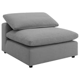 Best Furniture Outlet - Coaster - Raleigh Boucle Upholstered Armless Chair Grey - 551754
