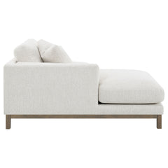 Geneva Boucle Upholstered Sectional Chaise Sofa Sand