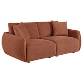 Best Furniture Outlet - Coaster - Elysia Fabric Upholstered Modular Lounge Loveseat Coral - 551891-LOVE