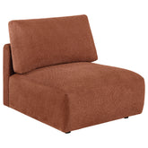 Best Furniture Outlet - Coaster - Elysia Fabric Upholstered Modular Armless Chair Coral - 551891