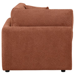Elysia Fabric Upholstered Modular Corner Chair Coral
