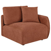 Best Furniture Outlet - Coaster - Elysia Fabric Upholstered Modular RAF Chair Coral - 551894RAF