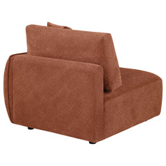 Elysia Fabric Upholstered Modular RAF Chair Coral