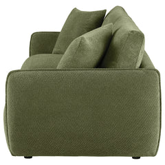Elysia Fabric Upholstered Modular Lounge Loveseat Green