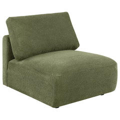 Elysia 6-piece Fabric Upholstered Modular Sectional Sofa Green