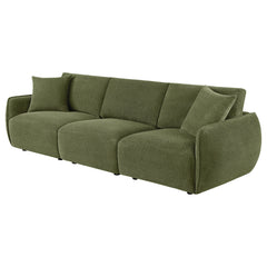 Elysia Fabric Upholstered Modular Lounge Sofa Green