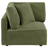 Best Furniture Outlet - Coaster - Elysia Fabric Upholstered Modular Corner Chair Green - 551896