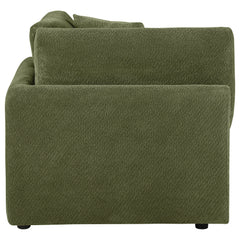Elysia Fabric Upholstered Modular Corner Chair Green