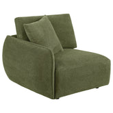 Best Furniture Outlet - Coaster - Elysia Fabric Upholstered Modular LAF Chair Green - 551898LAF
