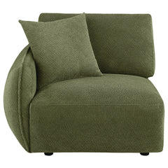 Elysia Fabric Upholstered Modular LAF Chair Green