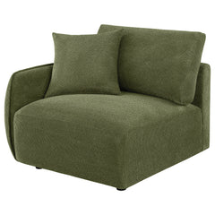 Elysia Fabric Upholstered Modular LAF Chair Green