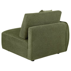 Elysia Fabric Upholstered Modular LAF Chair Green