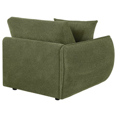 Elysia Fabric Upholstered Modular LAF Chair Green