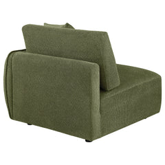 Elysia Fabric Upholstered Modular RAF Chair Green