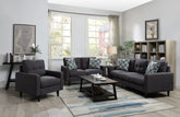 Best Furniture Outlet - Coaster - Watsonville 3-piece Upholstered Track Arm Sofa Set Grey - 552001-S3