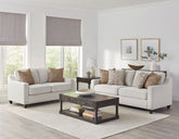 Best Furniture Outlet - Coaster - Christine 2-piece Upholstered Sloped Arm Sofa Set Beige - 552061-S2