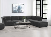 Best Furniture Outlet - Coaster - Sunny 6-piece Upholstered Modular Sectional Sofa Charcoal - 552081-SET