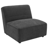 Best Furniture Outlet - Coaster - Sunny Upholstered Armless Chair Dark Charcoal - 552081