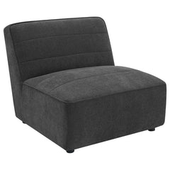 Best Furniture Outlet - Coaster - Sunny Upholstered Armless Chair Dark Charcoal - 552081