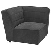 Best Furniture Outlet - Coaster - Sunny Upholstered Corner Chair Dark Charcoal - 552082