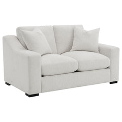 Ashlyn 2-piece Upholstered Track Arm Sofa Set Sand
