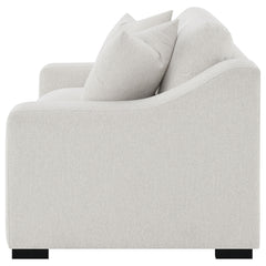Ashlyn Fabric Upholstered Track Arm Loveseat Sand