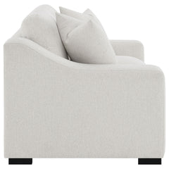 Ashlyn Fabric Upholstered Track Arm Loveseat Sand