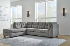 Best Furniture Outlet - Ashley Furniture - Marleton Sectional - RAF 2-Piece Sectional with Chaise / Gray - 55305S1