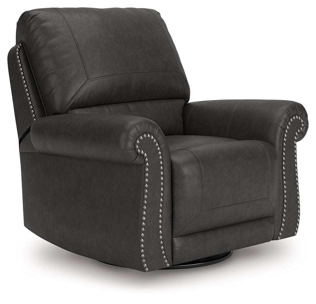 Best Furniture Outlet - Ashley Furniture - Chasemore Living Room - Swivel Glider Recliner / Granite - PC5590361