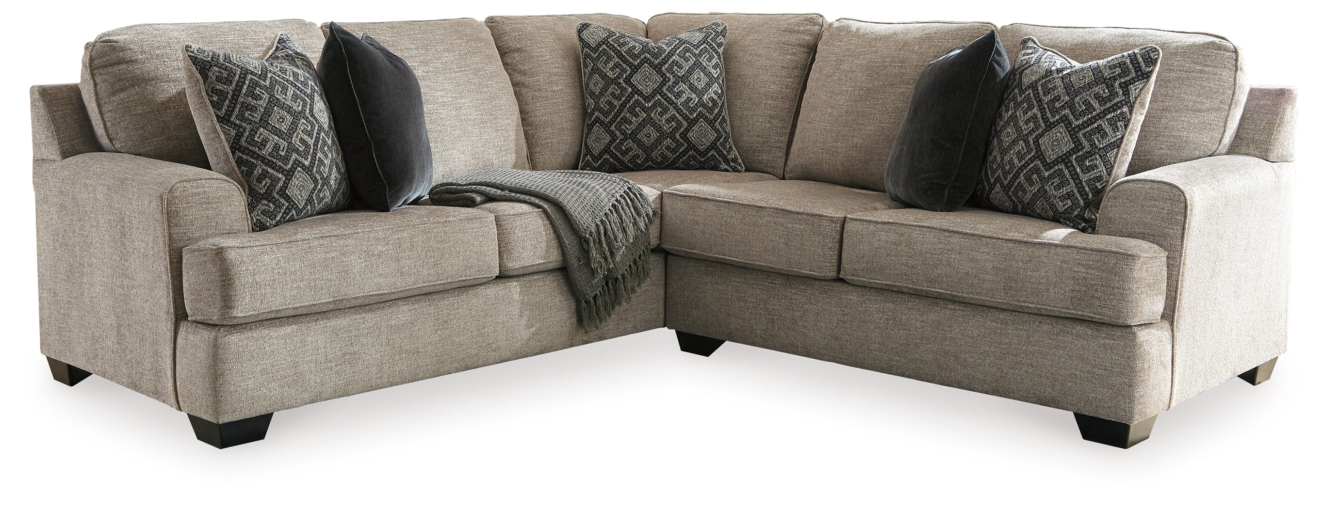 Best Furniture Outlet - Ashley Furniture - Bovarian Sectional - LAF 2-Piece Sectional / Stone - 56103S3