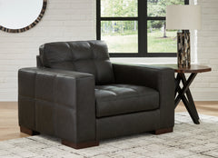 Best Furniture Outlet - Ashley Furniture - Luigi Living Room - Chair and a Half / Thunder - 5650623